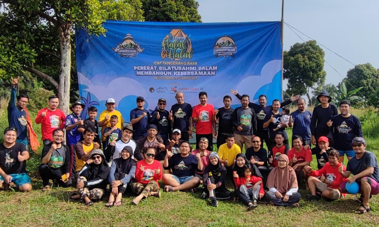 CAF Tangerang Raya Berkemah di Camping Ground Bukit Gajah Foto : Ist