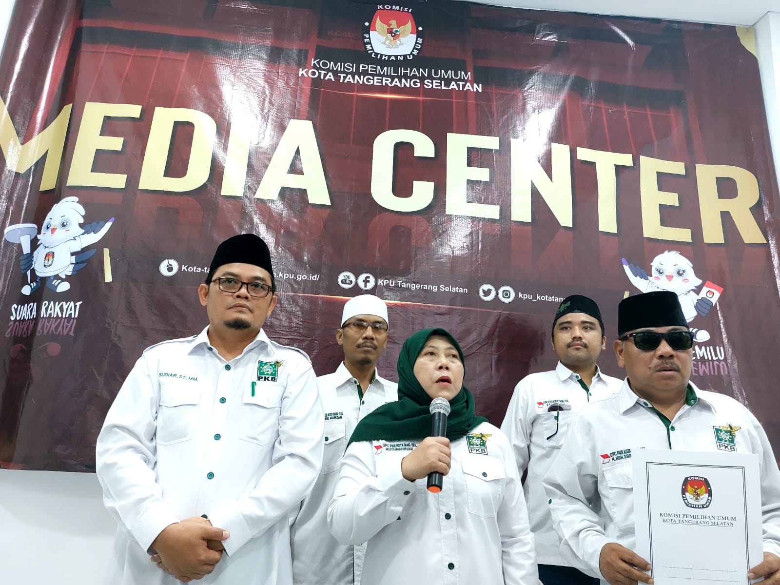 Diiringi Sholawat saat Daftar Bacaleg, PKB Tangsel Pede Bisa Tambah Kursi di Sejumlah Dapil Foto : Ist