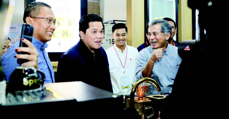 Erick Thohir Buka BRI Dan Pegadaian ICF 2023, BUMN Terbukti Jadi Solusi Ekosistem Kopi Nasional Foto ; Ist