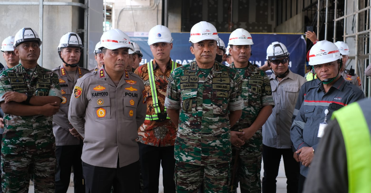 Gandeng TNI Dan Polri, KCIC Cek Kesiapan Pengamanan Uji Coba Kereta Cepat Foto : Ist