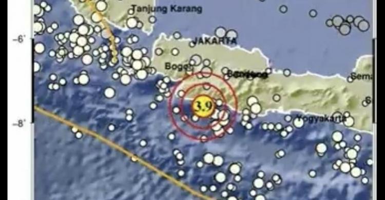 Gempa M3,9 Getarkan Kota Sukabumi Foto : Ist