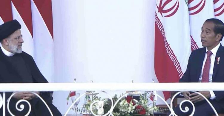 Jokowi dan Presiden Iran Dukung Palestina Hingga Jajaki Investasi IKN Foto : Setpres