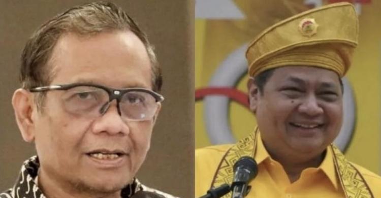 Mahfud: Sahabat Saya Airlangga, Sudah Kirim Bunga Sejak 5 Hari Lalu Foto : Ist