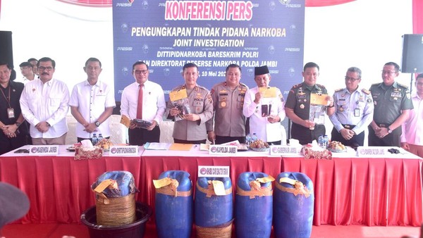 Pengedaran 264 Kilo Sabu Cair di Banten Pecahkan Rekor Tertinggi 2023 Foto : Ist