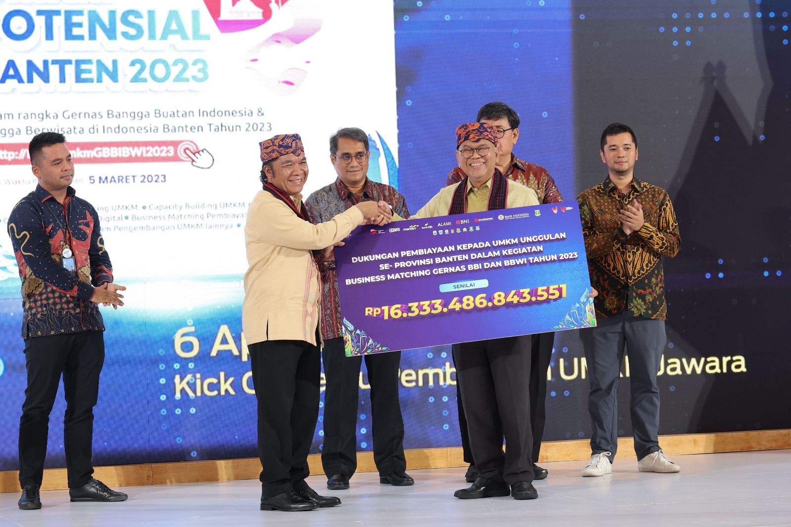 Pj Gubernur Al Muktabar: Gernas BBI-BBWI Geliatkan UMKM dan Perekonomian Provinsi Banten Foto : Humas Pemprov