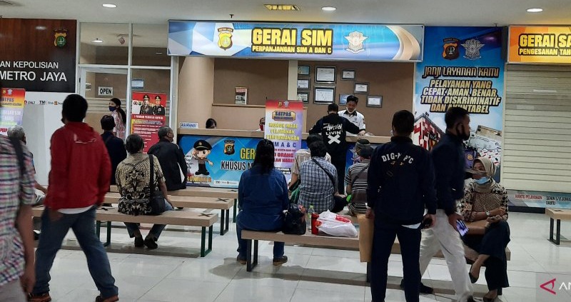 Gerai pelayanan SIM. Foto : Ist