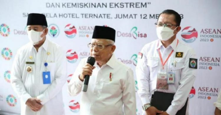 Tekan Angka Stunting Wapres Ma'ruf Amin dalam acara di Ternate. Foto : Ist
