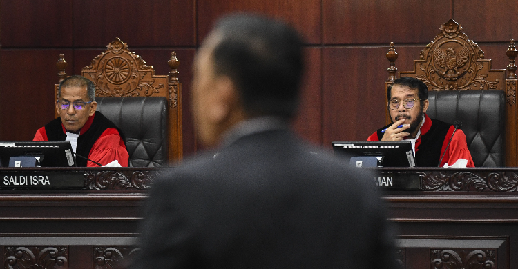 Tinggal Ambil Keputusan, MK Arahnya Ke Sistem Campuran? Suasana sidang di MK. Foto : Ist