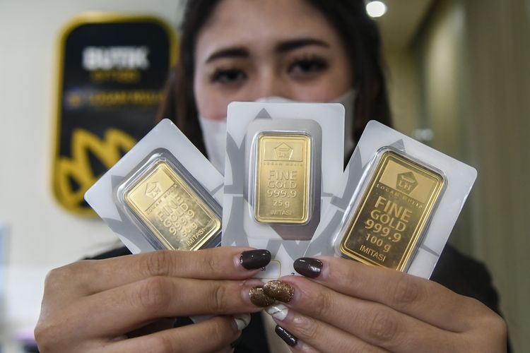 Turun Rp 8.000, Harga Emas Dibanderol Rp 1.048.000 Foto : Ist