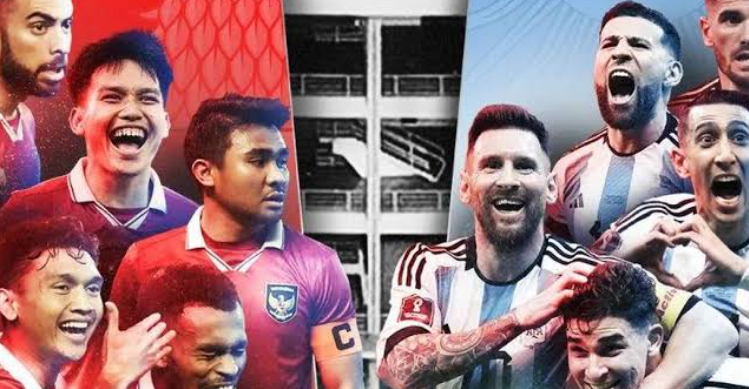 Erick Thohir Kibarkan Nasionalisme Bangsa Di Laga FIFA Matchday Lawan Argentina Foto : Ist