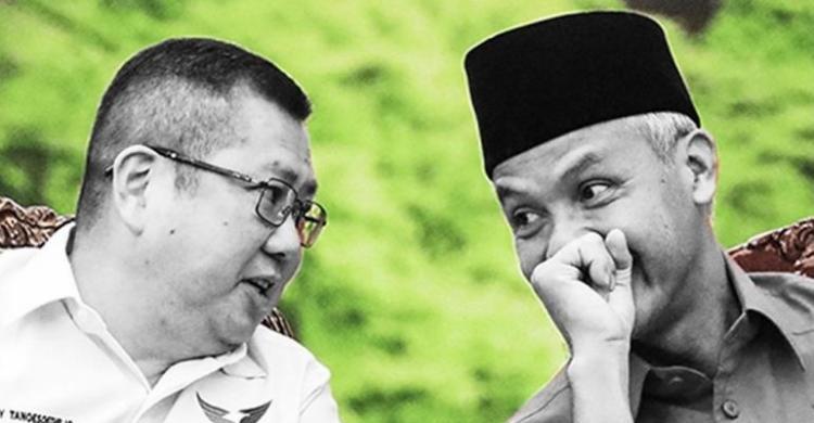 Ganjar Girang, Ketum Perindo Hary Tanoe Mau Diajak Lari Foto : Ist