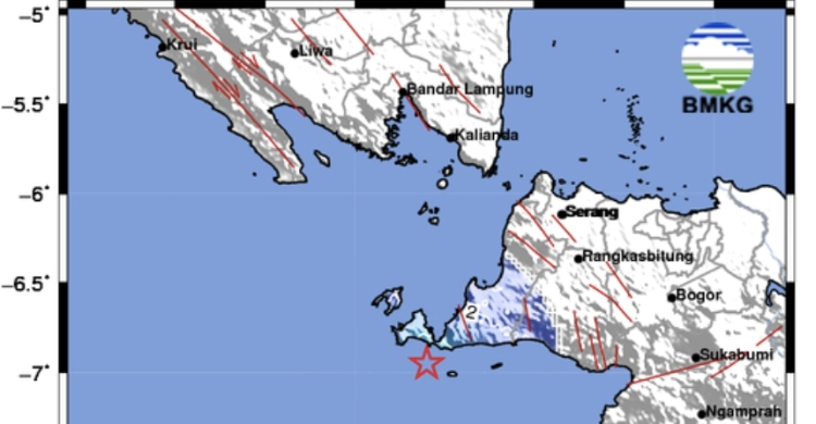 Gempa M4,3 Getarkan Wilayah Sumur Pandeglang Banten Foto : Ist