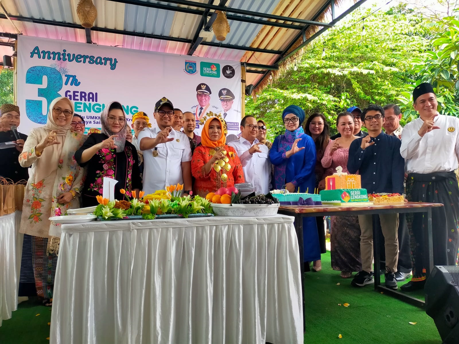Gerai Lengkong Rayakan Hari Jadi Ke-3 Gerai Lengkong Rayakan Hari Jadi yang ke 3.(din)
