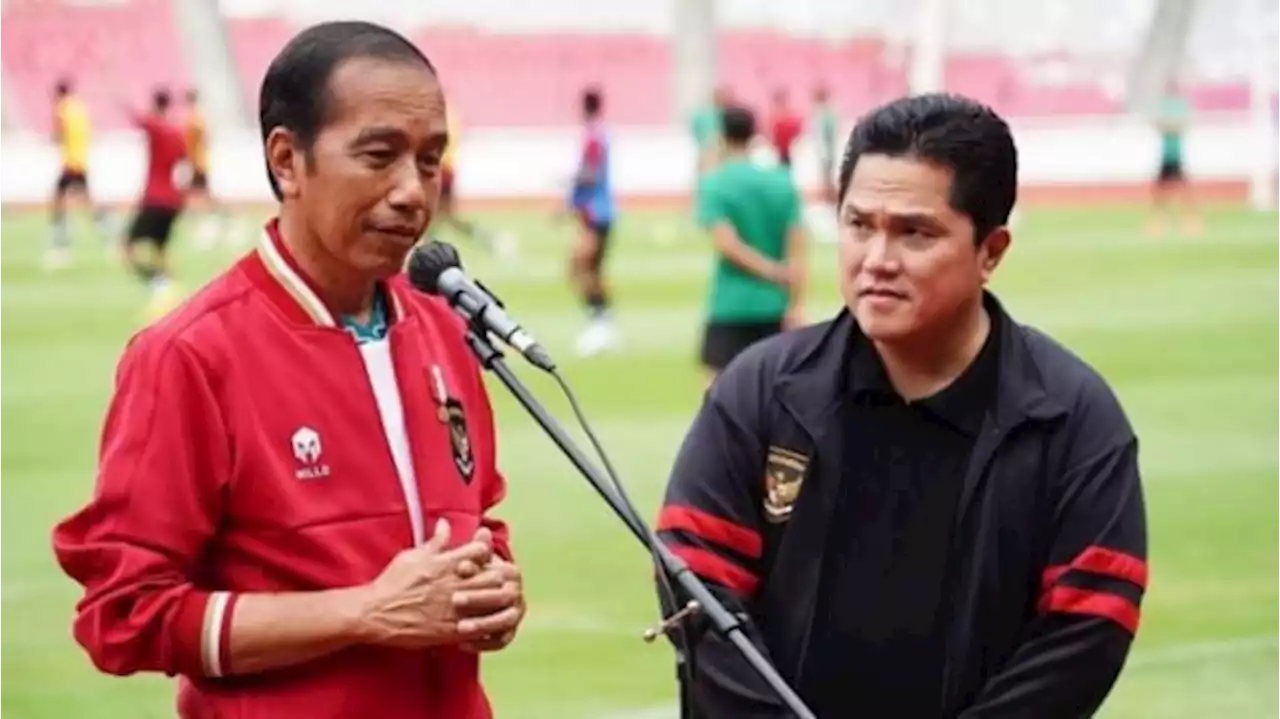 Jokowi: Tak Mudah Datangkan Argentina, Apalagi Kalau Ketum PSSI-nya Bukan Erick Thohir Foto : Setpres