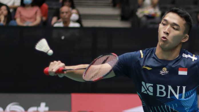 Jonatan Christie Lolos 16 Besar Indonesia Open 2023 Foto : Ist