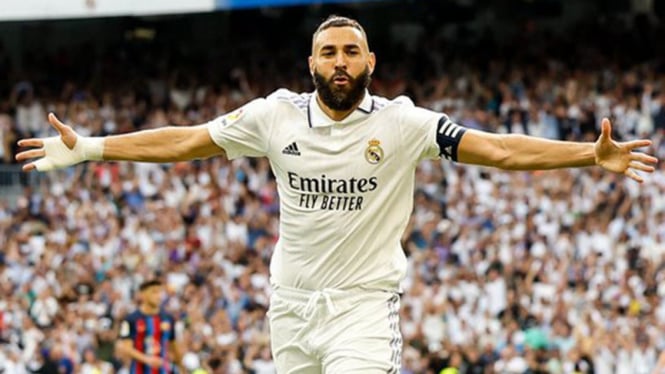 Karim Benzema Semakin Dekat Berlabuh Ke Arab Saudi Foto : Ist