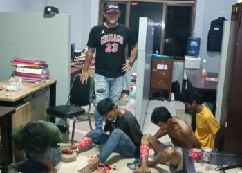 Lima Kawanan Begal Yang Meresahkan Warga, Berhasil Dilumpuhkan Polres Pandeglang Foto : Ist