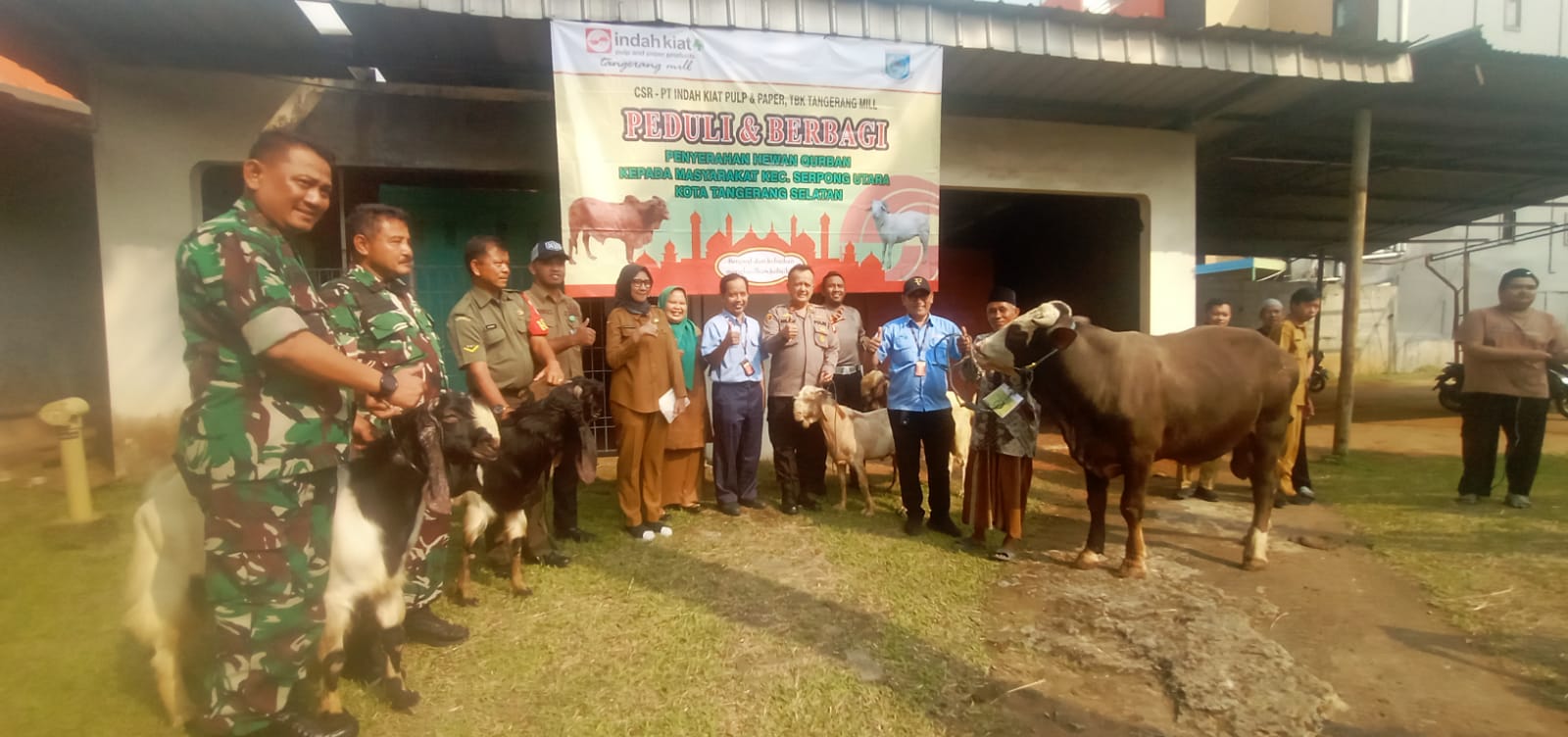Rayakan Idul Adha, PT IKPP Tangerang Serahkan Puluhan Hewan Kurban Foto : Ist