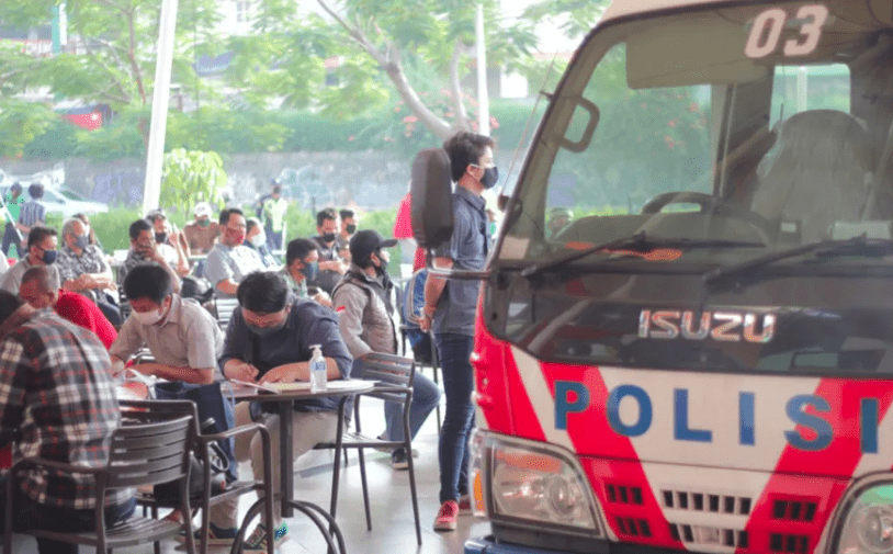 SIM Keliling Tangerang Kota 21 Juni, Hadir Di Giant Kreo Larangan Foto : Ist