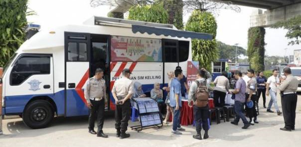 SIM Keliling Tangerang Kota 6 Juni, Hadir Di Pospol Pinang Cipondoh Foto : Ist