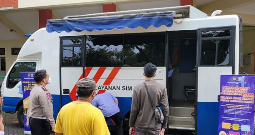 SIM Keliling Tangsel Selasa 13 Juni, Cek Disini Lokasinya Foto : Ist