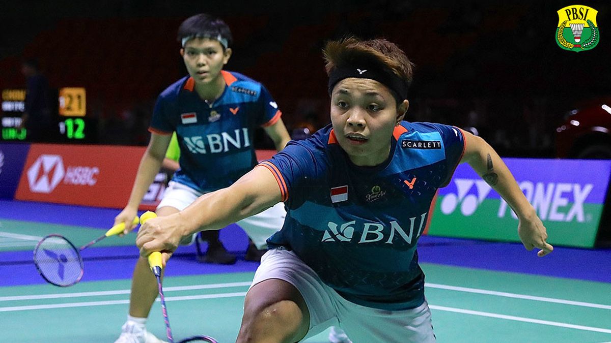 Thailand Open 2023 Pasangan ganda putri Apri/Fadia. Foto ; Ist