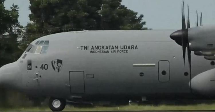 Unit Kedua Pesawat Baru TNI AU C-130J Super Hercules Tiba di Jakarta Foto : Ist