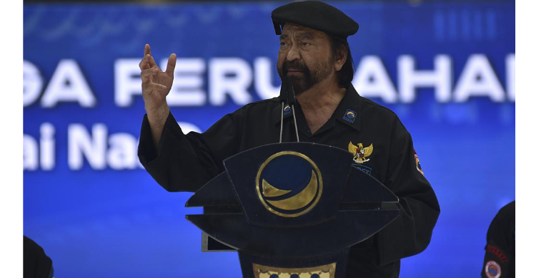 Di Acara Apel Akbar, Paloh Ungkit Jasa Ke Jokowi Foto ; Ist