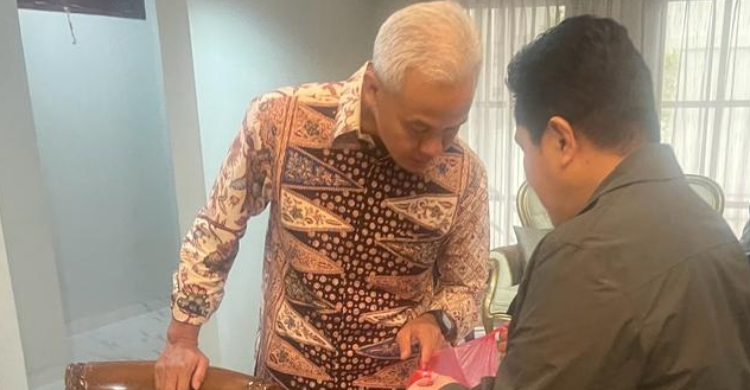 Erick Thohir Bertemu Ganjar Pranowo, Duet 2024? Foto : Ist