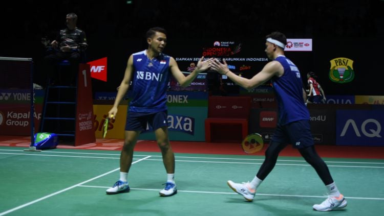 Fajar/Rian Tembus Perempatfinal Korea Open 2023 Foto : Ist