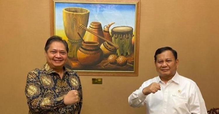 Gerindra Pertimbangkan Cawapres Prabowo Ekonom, Beringin Sodorin Airlangga Foto : Ist