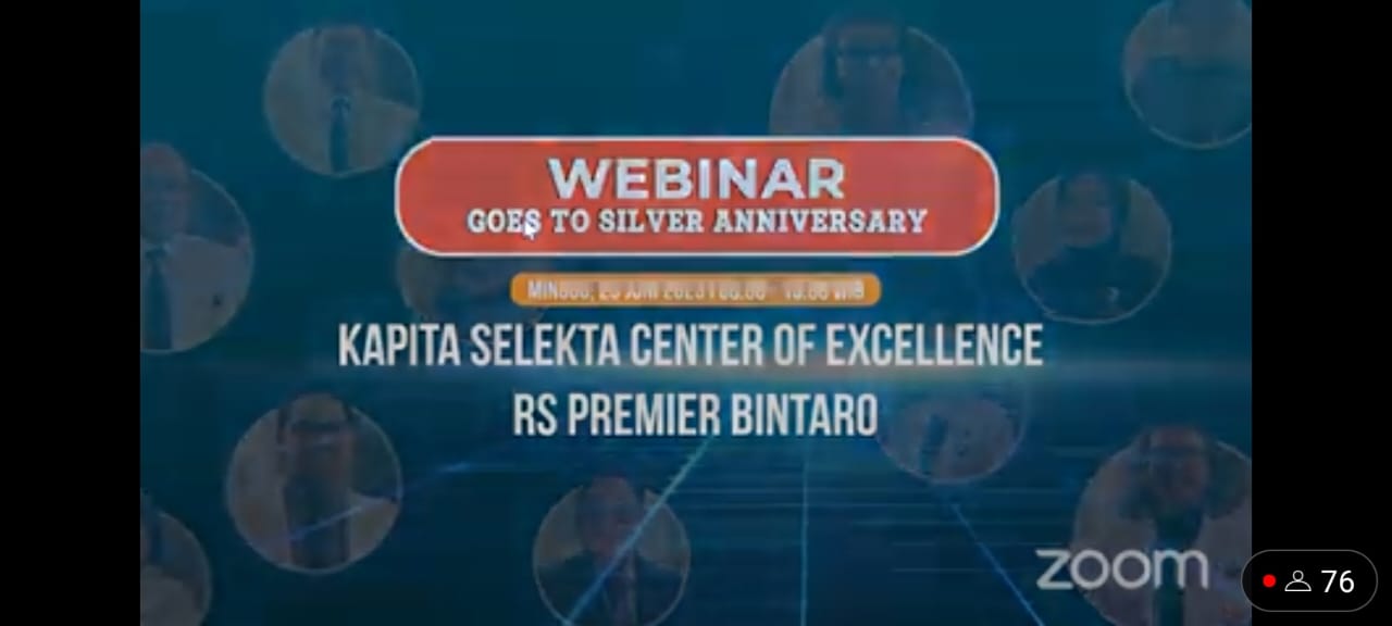 Jelang Silver Anniversary, RS Premier Bintaro Gelar Webinar Kapita Selekta Center of Excellence Foto : Ist