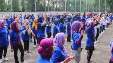 Komunitas Senam Dukung PAN Untuk Pemilu 2024 Komunitas Senam sudah punya partai pilihan untuk Pemilu 2024.(dra)