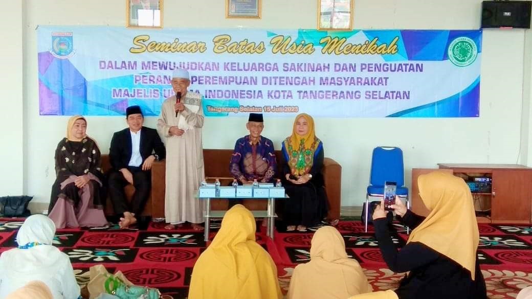 MUI Tangsel Bahas Batasan Usia Perempuan Menikah Seminar MUI Tangsel tentang perempuan.(dra)