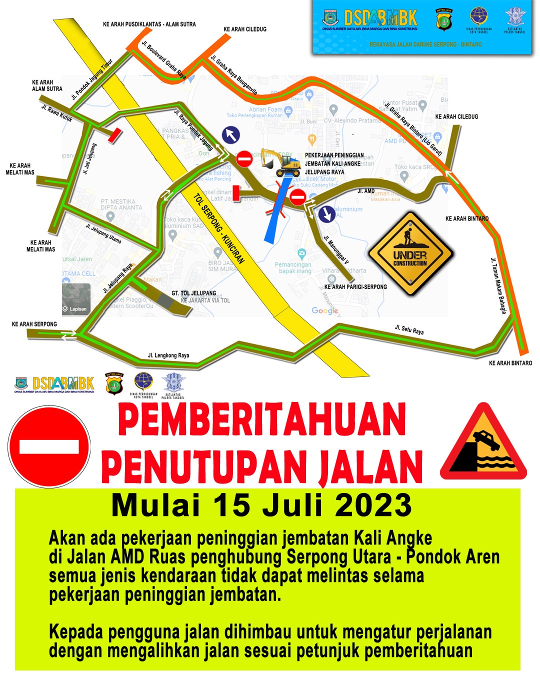 Pemkot Siapkan 2 Jalur Alternatif Foto : Ist