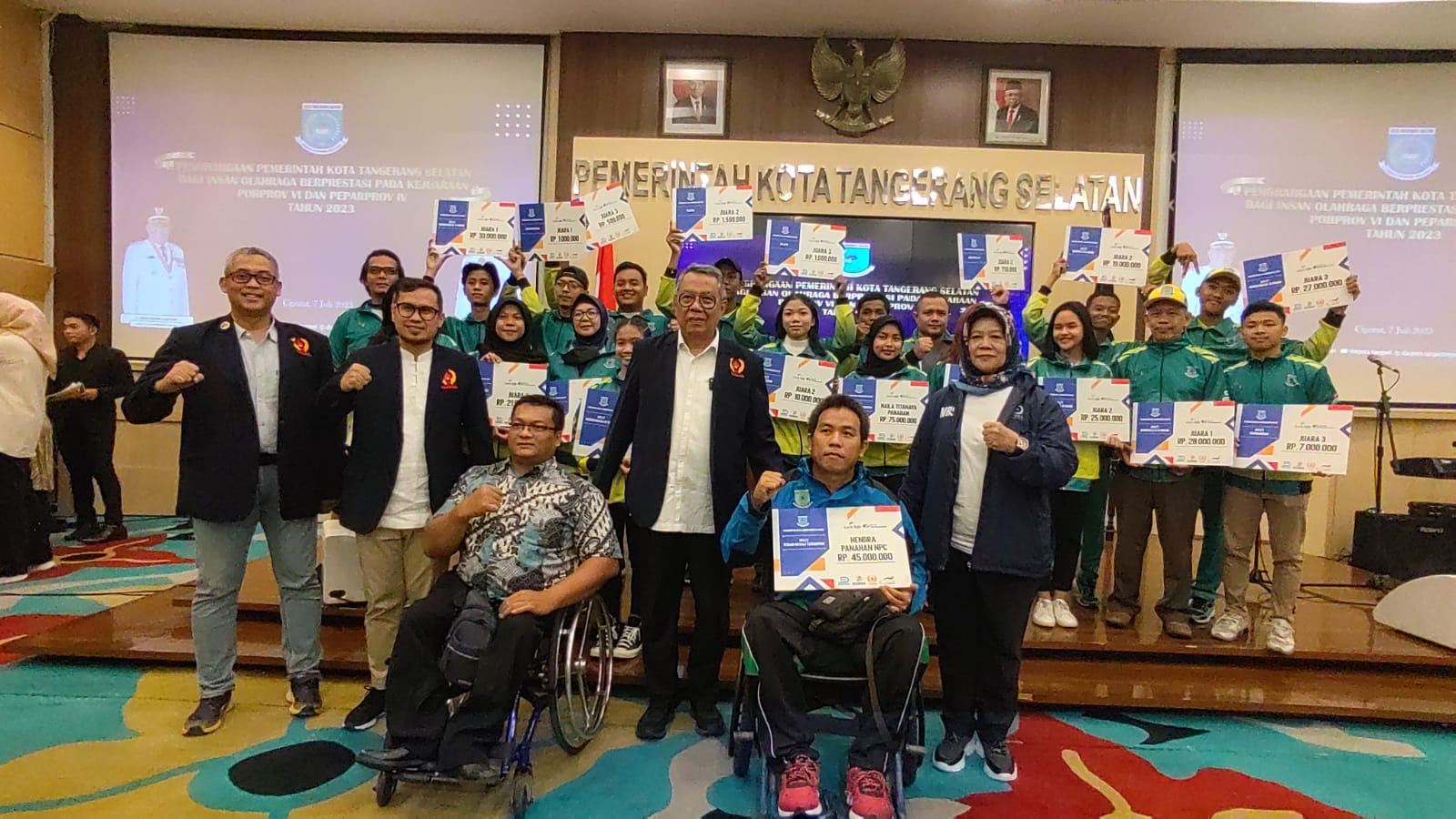 Pemkot Tangsel Gelontorkan Dana Senilai Rp7,4 M untuk Ratusan Atlet Berprestasi Foto : Ist