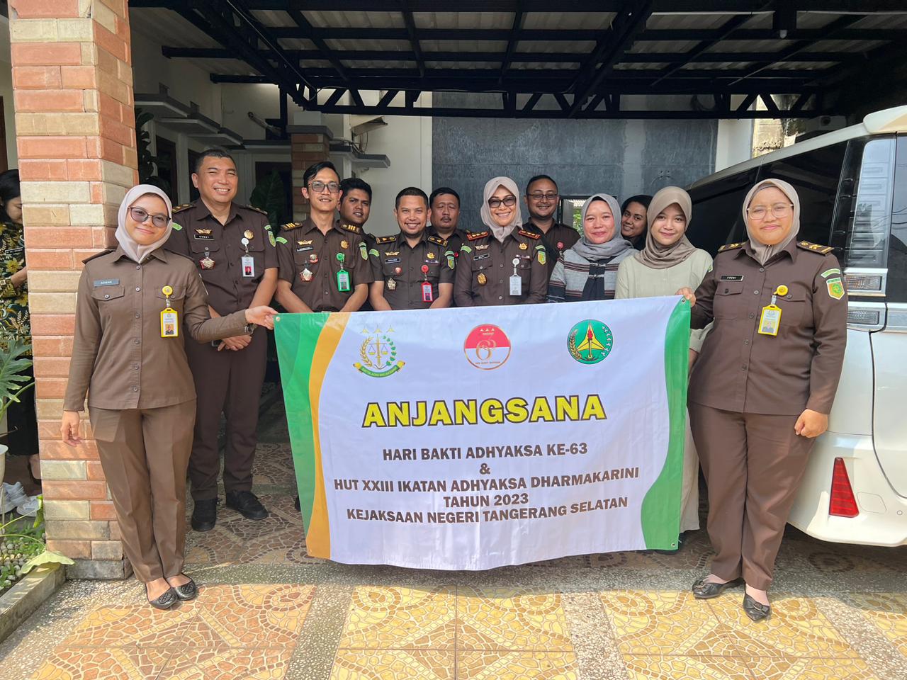 Peringatan HBA ke-63, Kejari Lakukan Anjangsana ke Kediaman Purnaja di Tangsel Foto : Ist