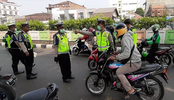 Polda Banten Selesai Operasi Patuh Maung, 2.669 Pengendara Ditilang Foto : Ist