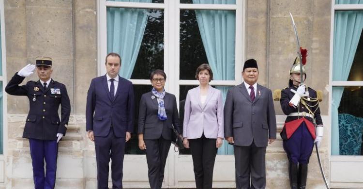 Prabowo Sebut Kerja Sama Pertahanan Dengan Prancis Terbaik Di Era Jokowi Foto : Ist