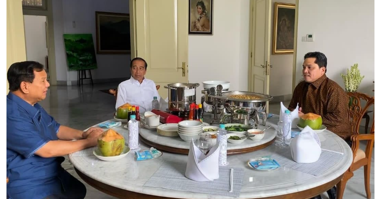 Sering Ketemu, Prabowo-Erick Makin Lengket Foto : Setpres