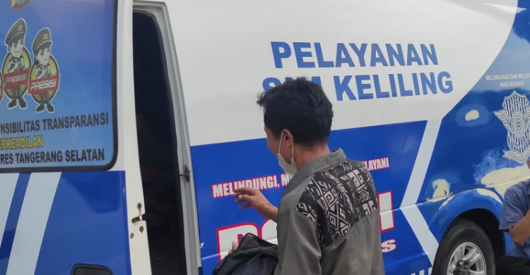 SIM Keliling Tangerang Kota 10 Juli, Hadir Di Plaza Shinta Cimone Foto : Ist