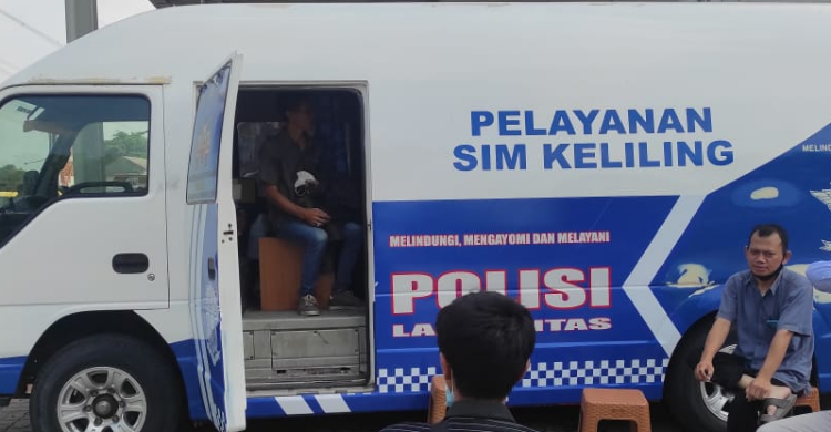 SIM Keliling Tangerang Kota 25 Juli, Hadir Di Pospol Pinang Cipondoh Foto : Ist