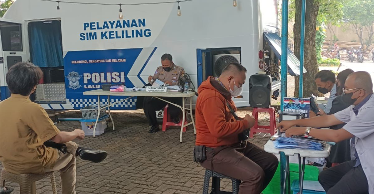SIM Keliling Tangsel Sabtu 15 Juli, Cek Disini Lokasinya Foto : Ist
