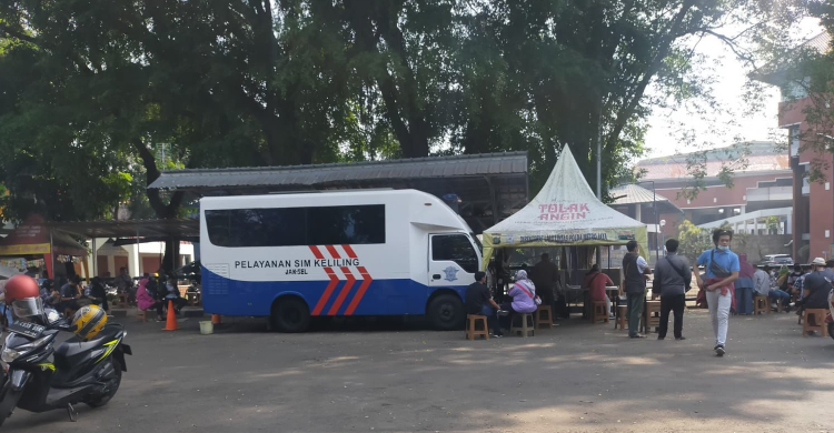 SIM Keliling Tangsel Senin 31 Juli, Cek Disini Lokasinya Foto : Ist