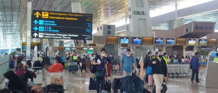 Siswi SMP Dicegat di Soetta, Niat Kabur ke Lombok Ikut Pacarnya Terminal 3 Bandara Soetta, Tangerang. Foto : Ist