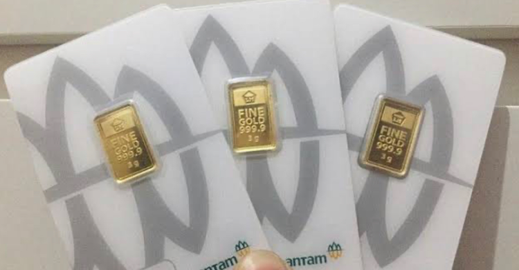 Turun Rp 1.000, Harga Emas Dibanderol Rp 1.071.000 Per Gram Foto : Ist