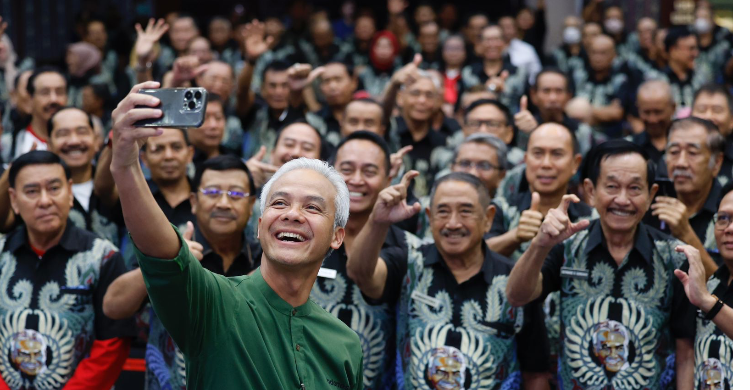 Visi Hankamnas Ganjar Pranowo Sangat Maju, Purnawirawan TNI-Polri Beri Dukungan Foto : Ist