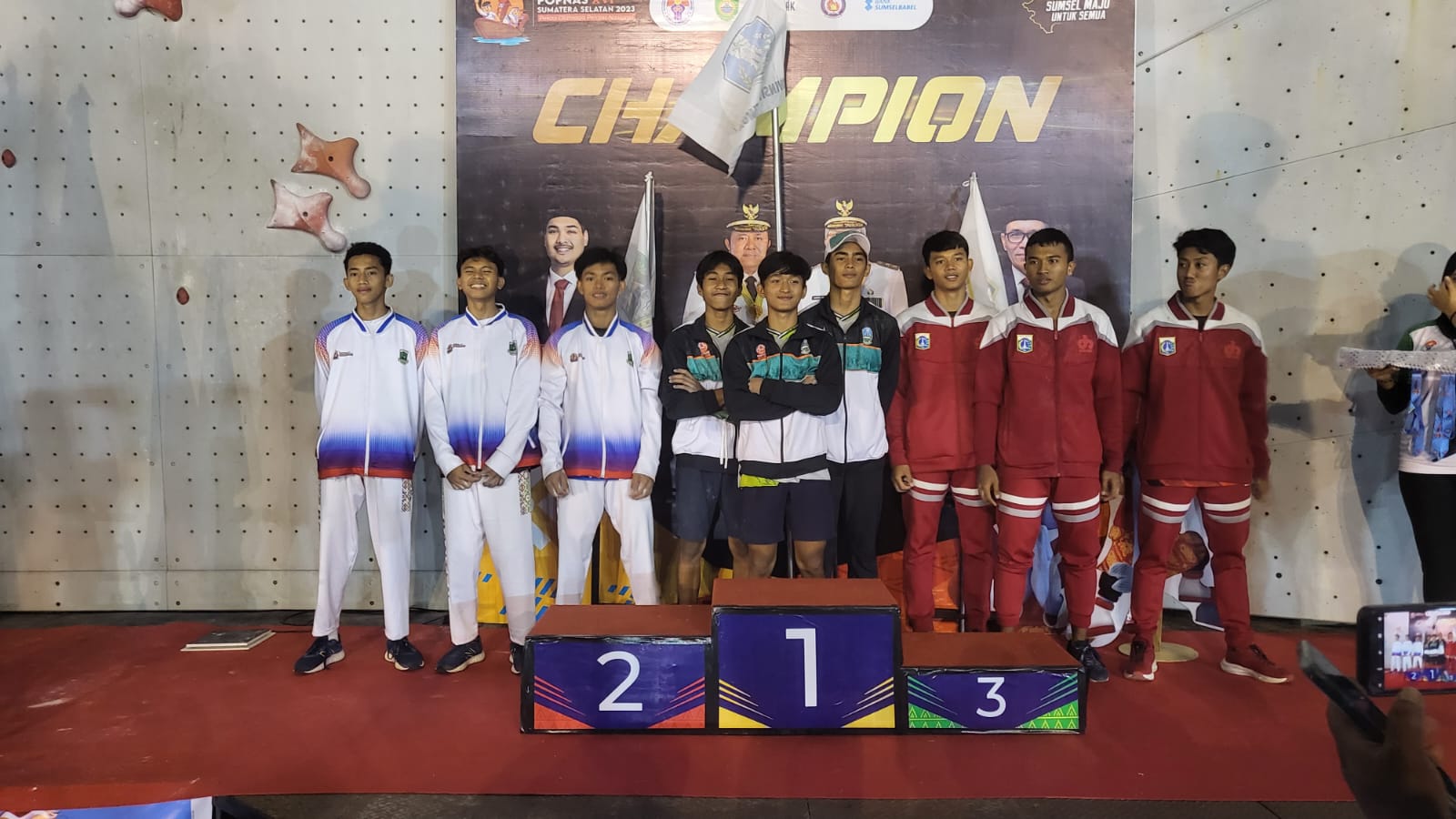Atlet Panjat Tebing Putra Banten Raih Medali Perak Foto : Ist