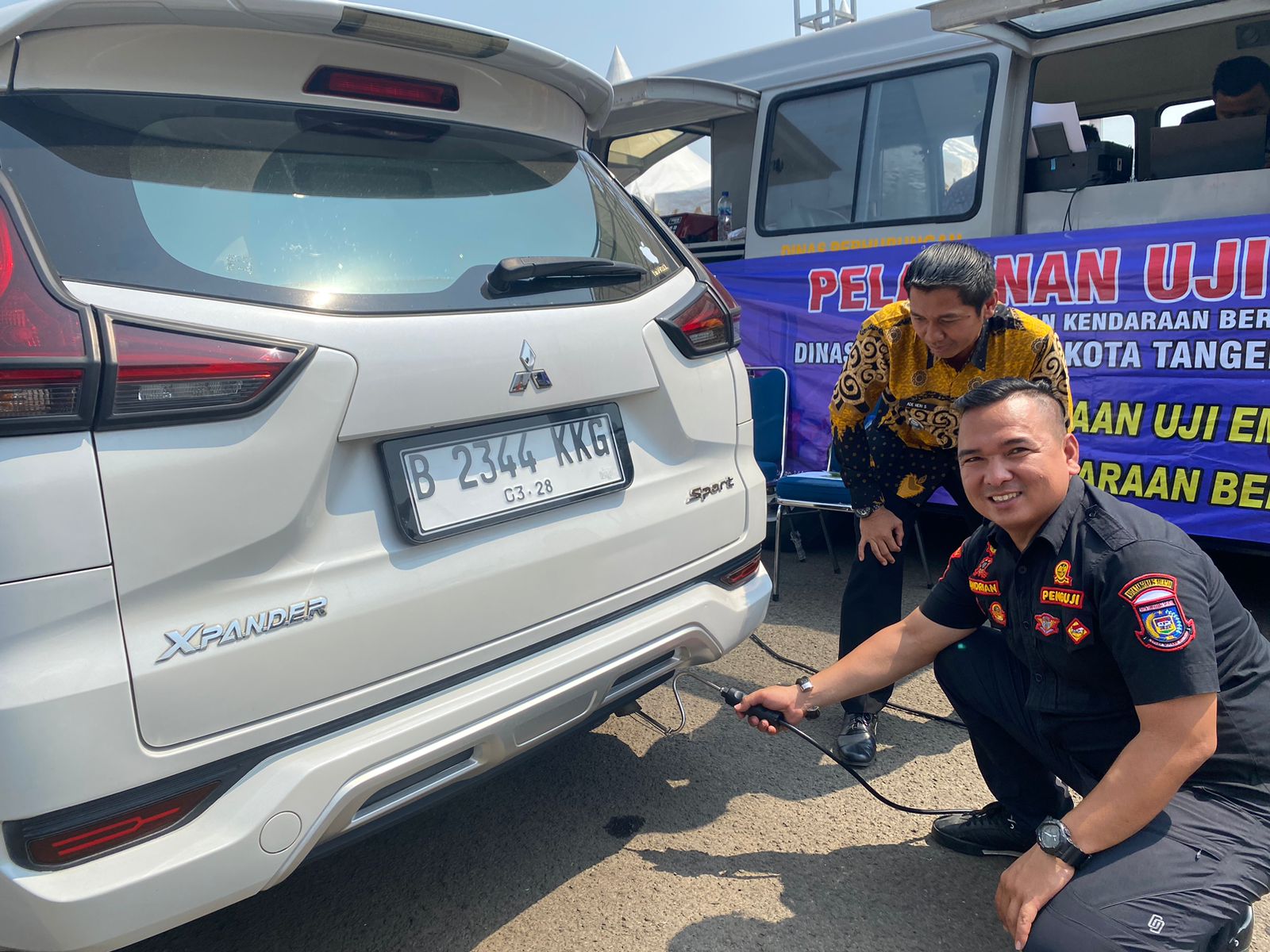 Cegah Polusi Udara Berlebih, Pemkot Tangsel Galakkan Uji Emisi Keliling Foto : Ist