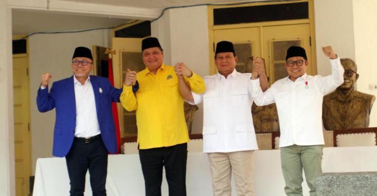 Dicapreskan Gerindra-PKB-Golkar-PAN, Prabowo: Kami Tim Jokowi Foto : Ist
